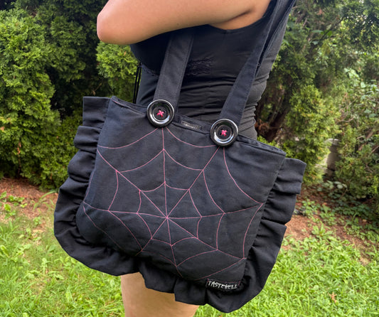 PINK SPIDERWEB BAG